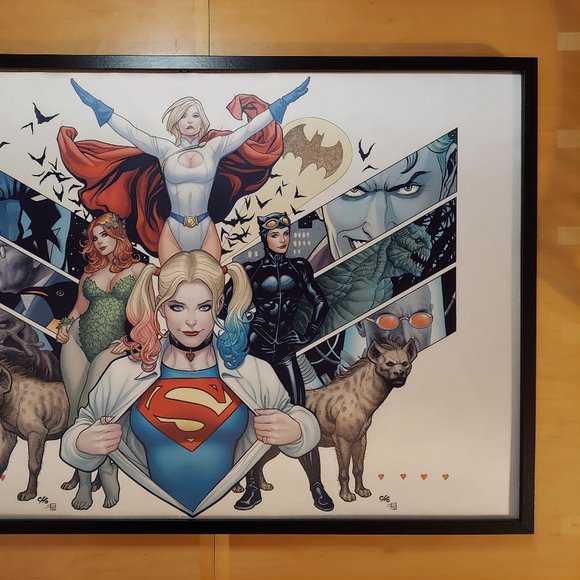 DC Girls Silk canvas Fabric Poster (24" x 36" appro… - Picture 2 of 2